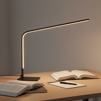 Lámpara de Mesa LED de Plástico Estilo Europeo, Flexible, Simple, Moderna, con Protección Ocular, Alto CRI 95, Lámpara de Estudio Eléctrica Nórdica para Oficinas