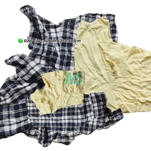 Chiffons en coton colorés industriels recyclés multi-usages, chiffons de nettoyage en coton de haute qualité - Product Image 3
