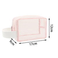 Portable séchage rapide fourre-tout fermeture éclair trousse de toilette organisateur sac Gym voyage Camping natation plage maille sac de douche
