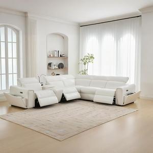 Venta al por mayor, sofá reclinable eléctrico, silla reclinable, conjunto de muebles, sofá giratorio reclinable, silla, diseño moderno, sala de estar, 7017 - Product Image 2