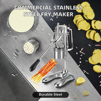 Harga Grosir Mesin Pembuat Kentang Goreng Tekan Tangan Stainless Steel Komersial Merek JZSY/Panjang 30cm Kentang Goreng Besar