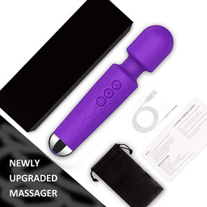 Mainan seks untuk wanita, pemijat tubuh ungu Mini G Spot Vibrator Jepang tongkat AV isi ulang USB tahan air dapat diisi ulang 8 tingkat 20 Mode - Product Image 2