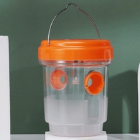 Nieuw Ontwerp Plastic Fruitvliegenvangen Op Zonne-Energie Luminescentie Van Hoge Kwaliteit Waterdichte Vliegenval Voor Het Doden Van Ongedierte