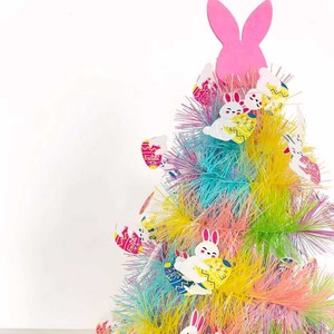 Sombrero de Fiesta de Espumillón Colorido con Adornos de Conejito y Huevo para Celebraciones de Pascua y Cumpleaños - Product Image 6