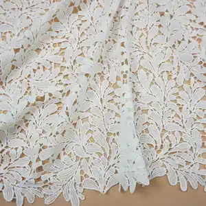 Dernier tissu de dentelle de cordon suisse de haute qualité dentelle guipure africaine pour la fête nigériane