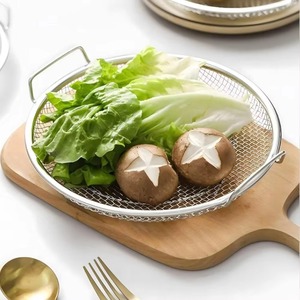 Heavy Duty Stainless Steel Frying <b>Rack</b> with Tray, Foldable Metal Mesh Basket for Oil Draining, Dishwasher Safe - Product Image 2