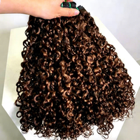 Cheveux Vierges Brut Vietnamiens 12A Fumi Super Double Drawn pour Boucles Pixie Ondulées Profondes et Styles Jerry Curl