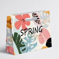 Sac en papier kraft brun classique de haute qualité, écologique, avec impression flexo personnalisée, réutilisable, imperméable, pour emballages cadeaux et artisanat