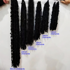 AliLeader <strong>Long</strong> Faux Locs Crochet <strong>Braids</strong> Pre Looped Distressed <strong>Butterfly</strong> Soft Locs Crochet Dreadlocks Synthetic Hair Extensions - Product Image 6