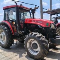 Tractor de Ruedas Usado YTO LX1504 130HP 4WD con Caja de Cambios en Buen Estado, Tractor Agrícola
