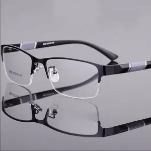 Mẫu miễn phí tùy chỉnh linh hoạt Kính Unisex Khung ánh sáng màu xanh chặn đồng bằng kính người đàn ông hình chữ nhật đọc Kính mắt khung