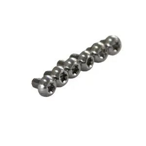 Parafuso de cabeça de botão de titânio M4x 6 mm Torx T25 parafuso de baixo perfil