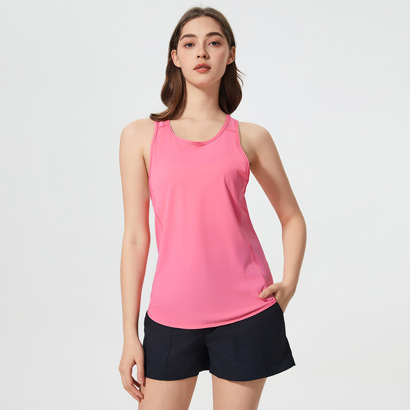 Women's Lightweight Summer Yoga Vest Breathable Mesh Quick-Drying Tight Top for Outdoor Running & Fitness Sports Wear