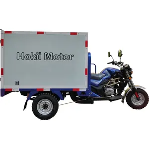 Hokii Herstellung 3 Rad Dreirad Van Dreirad Motorrad und Benzinmotor Fracht Dreirad zum Verkauf