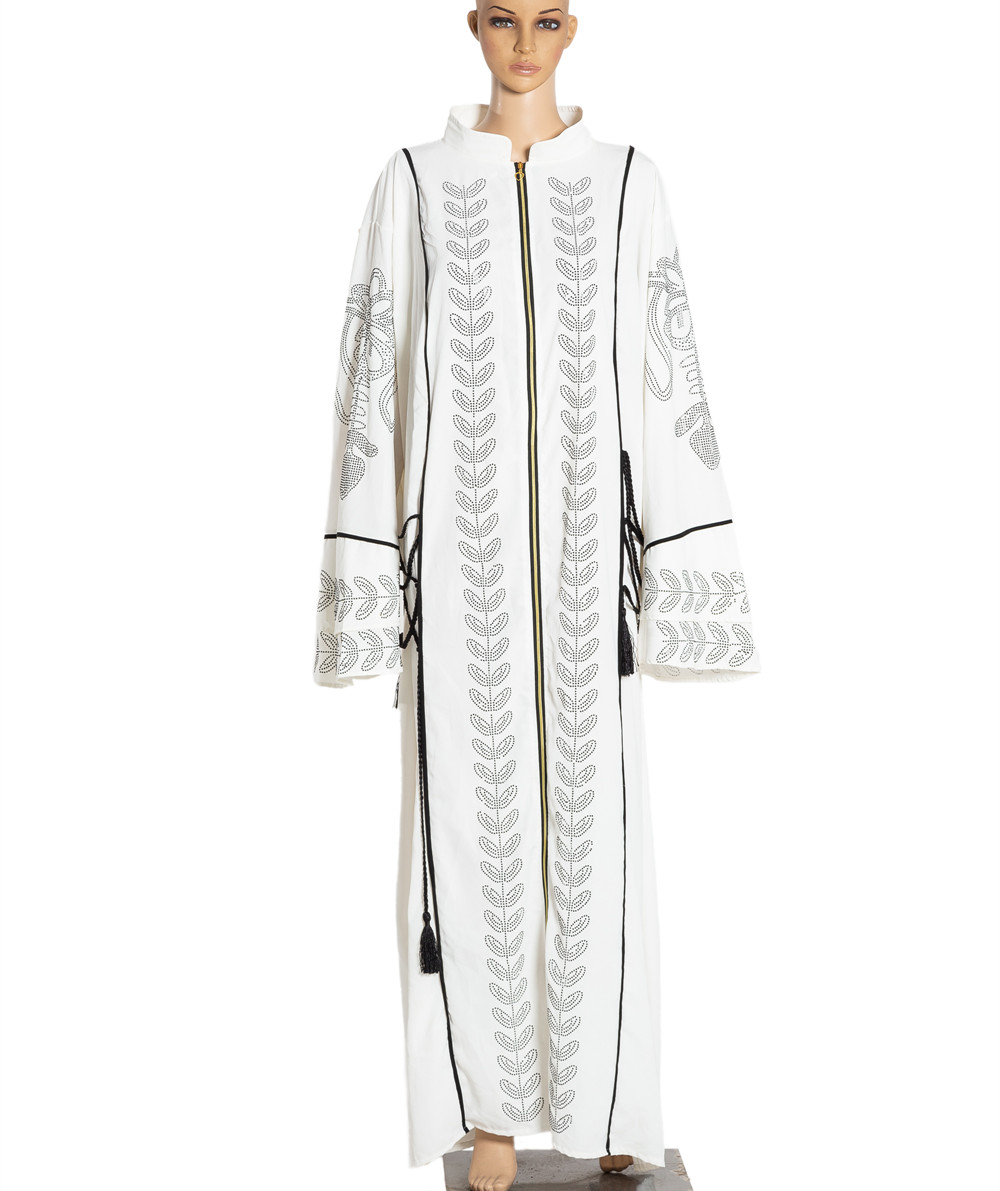 Kaftan Turki Elegan Pria Mode Abaya Timur Tengah