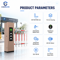 Barrière de parking en acier inoxydable, anti-poussière, aspect élégant, fonctionnement fiable, indice de protection IP67, éclairage pour centre commercial