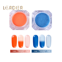 Pigment thermochromique poudre active chaude couleur thermique changement de température poudre nail art pigment dégradé