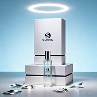 Nouveau design de flacon vide de parfum de 10ml flacon de parfum rond rechargeable avec boîte logo personnalisé