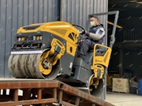 Compacteur à rouleaux léger de 1,5 tonne - Rouleau compresseur de route léger avec une excellente performance de compactage, idéal pour les espaces étroits