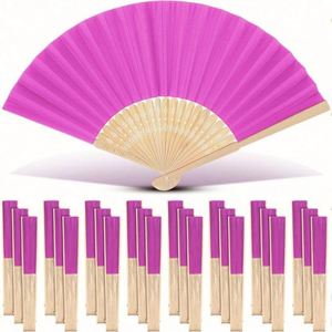 Éventail en bambou de style rétro chinois 33 cm, motif sculpté artisanal, idéal pour mariage, fête, danse et comme cadeau d'affaires - Product Image 4