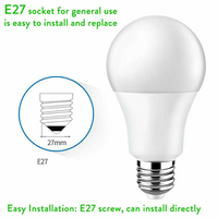 Échantillons gratuits ampoule led matière première 5W 7W 9W 12W 15W 18W 24W A60 skd/ckd ampoule led pour la maison AMY Sheng