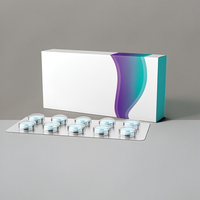 Boîtes en papier personnalisées imprimées pour l'emballage de médicaments, boîte à pilules pharmaceutiques en carton de luxe avec logo