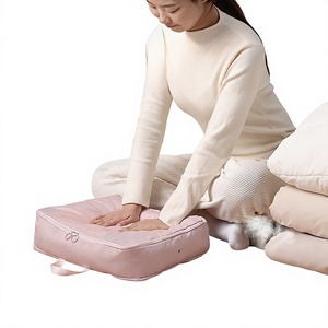Bolsa de Armazenamento para Viagem ao Ar Livre em Tecido Tipo Memória, Lavável, Organizador Multiuso para Jaquetas e Suéteres, Estilo Moderno Minimalista - Product Image 1