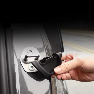 Protetores de Porta de Carro Estilo Empresarial Universal, Almofadas Anticolisão em Aço Inoxidável, Adesivos Funcionais para Absorção de Impacto - Product Image 5