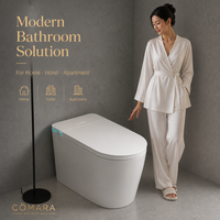 Bidet intelligent sans réservoir, électrique, automatique, à siphon en S, avec télécommande, siège chauffant, à poser au sol, garantie 3 ans