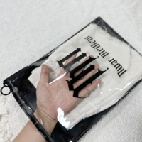 Sac à fermeture éclair en PVC PE givré noir mat recyclable et écologique pour vêtements, chaussettes, chaussures et fourrures avec impression de logo personnalisée
