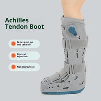 Bottes de marche de rééducation pour adultes, avec soutien fixe pour entorse du tendon de la cheville, sangles réglables et semelle antidérapante