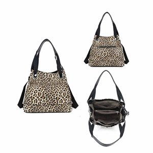 2025 nouveau rétro motif léopard mode personnalisé noir/marron/kaki grande capacité sac à bandoulière femmes sac fourre-tout - Product Image 6