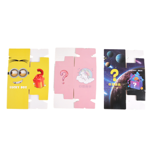 Caja misteriosa de tendencia Impresión personalizada Regalo de la suerte Caja secreta Papel Paquete sorpresa vacío Caja misteriosa fordable - Product Image 5