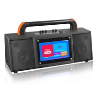 CQA 2019 nueva máquina de Karaoke Dual 4 "sistema Android Wifi red portátil Karaoke altavoz para uso doméstico/fiesta