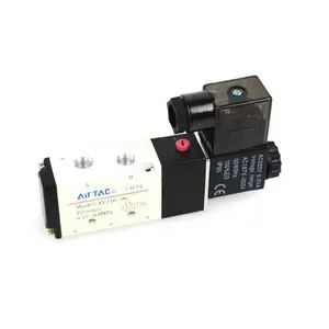 Nuevo y nuevo Airtac 42V serie 4V210-06 válvula solenoide controlador de válvula de inversión válvula de aire a buen precio