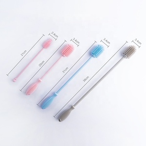 Silicone <strong>Bottle</strong> <strong>Brush</strong> for Cleaning Designed for Narrow Mouth Baby <strong>Bottles</strong> Sports <strong>Bottles</strong> Travel Cups Soft Non-Scratch Features - Product Image 5