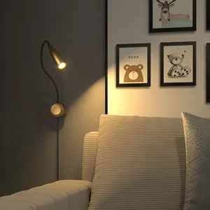 3D-Bett Moderne Lichter Lese lampe Wohnkultur Tisch Led Boden Lesen Sie ein Buch Nacht Schlafzimmer Lampen Studie Chargable Lese lampe