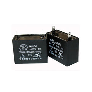 Condensateur de ventilateur de Table Rohs <span class=keywords><strong>6uF</strong></span>, 400v ac, <span class=keywords><strong>CBB61</strong></span> S3 10uF - Product Image 3