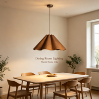 Lampe suspendue en forme de fleur en tissu texturé ondulé, lumière douce et diffuse, lampe d'ambiance pour la maison, salon, salle à manger, chambre à coucher