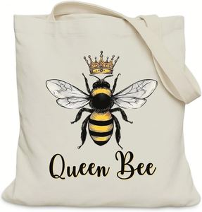 Bolsa de Lona Estética para Mujeres y Chicas, Regalo para Mejores Amigas o Compañeras de Trabajo, Bolsa Tote para Ella, Tamaño Mediano con Bolsillo Interior - Product Image 1