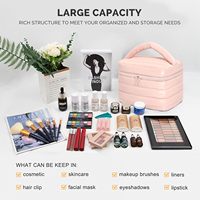 Sac de maquillage de voyage pour femmes léger étanche organisateur de maquillage sac cosmétique pliable