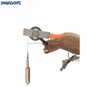 Cinta métrica de medición de aceite de acero inoxidable, color blanco y negro, con peso de latón - Product Image 3