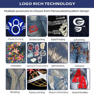 <span class=keywords><strong>Jeans</strong></span> da <span class=keywords><strong>Uomo</strong></span> <span class=keywords><strong>Vintage</strong></span> Y2K di Design Personalizzati, Taglie Forti, Larghi, Effetto Acid Wash - Product Image 5