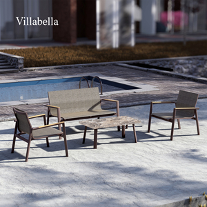 โซฟาในสวนสุดหรูชุดสนทนาอลูมิเนียมสำหรับโรงแรมวิลล่าเฟอร์นิเจอร์กลางแจ้งแบบทันสมัย - Product Image 2