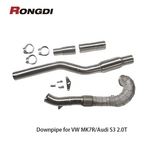 Tubo de Escape con Protección Térmica de Acero Inoxidable 304 Directo de Fábrica para Audi S3 VW GOLF MK7R/7.5R 2.0T 2015-2019 - Product Image 6