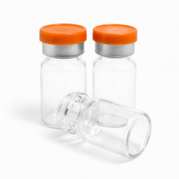 Petite bouteille en verre 16x27mm en borosilicate neutre avec bouchon et joint en caoutchouc, flacon vide pour poudre