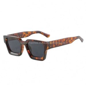 Lunettes de soleil carrées tendance pour femmes, monture en acier inoxydable, certifiées CE UV400, luxe, sexy, dernières nouveautés, logo personnalisé Chine KROKODIL 7731 - Product Image 5