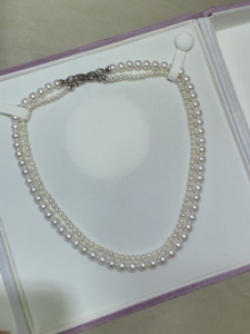 Cadena de Perlas Versátil y Convertible con Cierre Ajustable de Plata de Ley S925 y Detalles Brillantes - Product Image 2
