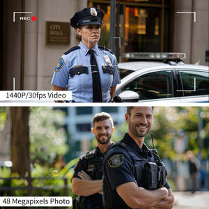 Mini Cámara Corporal Portátil 2K 48MP HD con Grabación de Audio y Video, Visión Nocturna IR, Cámara Corporal Wifi para Guardias de Seguridad - Product Image 3