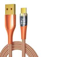 Kabel Data USB 3.0 Tipe-C Nylon 240W dengan Pengisian Cepat 6A Konduktor Tembaga Murni untuk Mobil, Earphone, Printer & Kamera